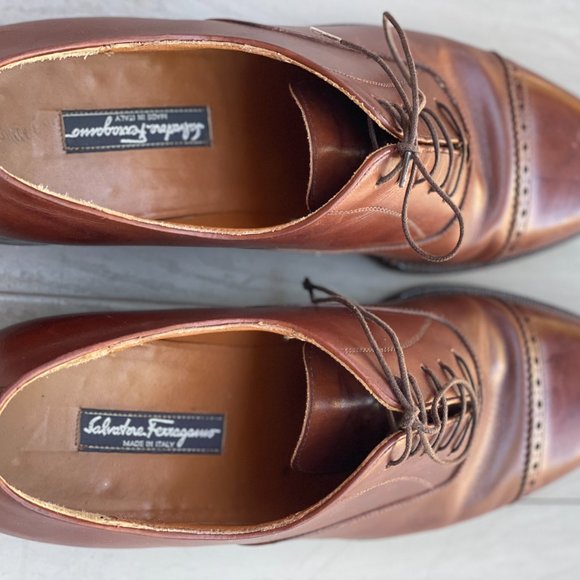 Salvatore Ferragamo cap toe oxfords - Picture 6 of 10